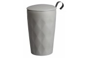 Theemok "Crystal Lux GREY" met theezeef
